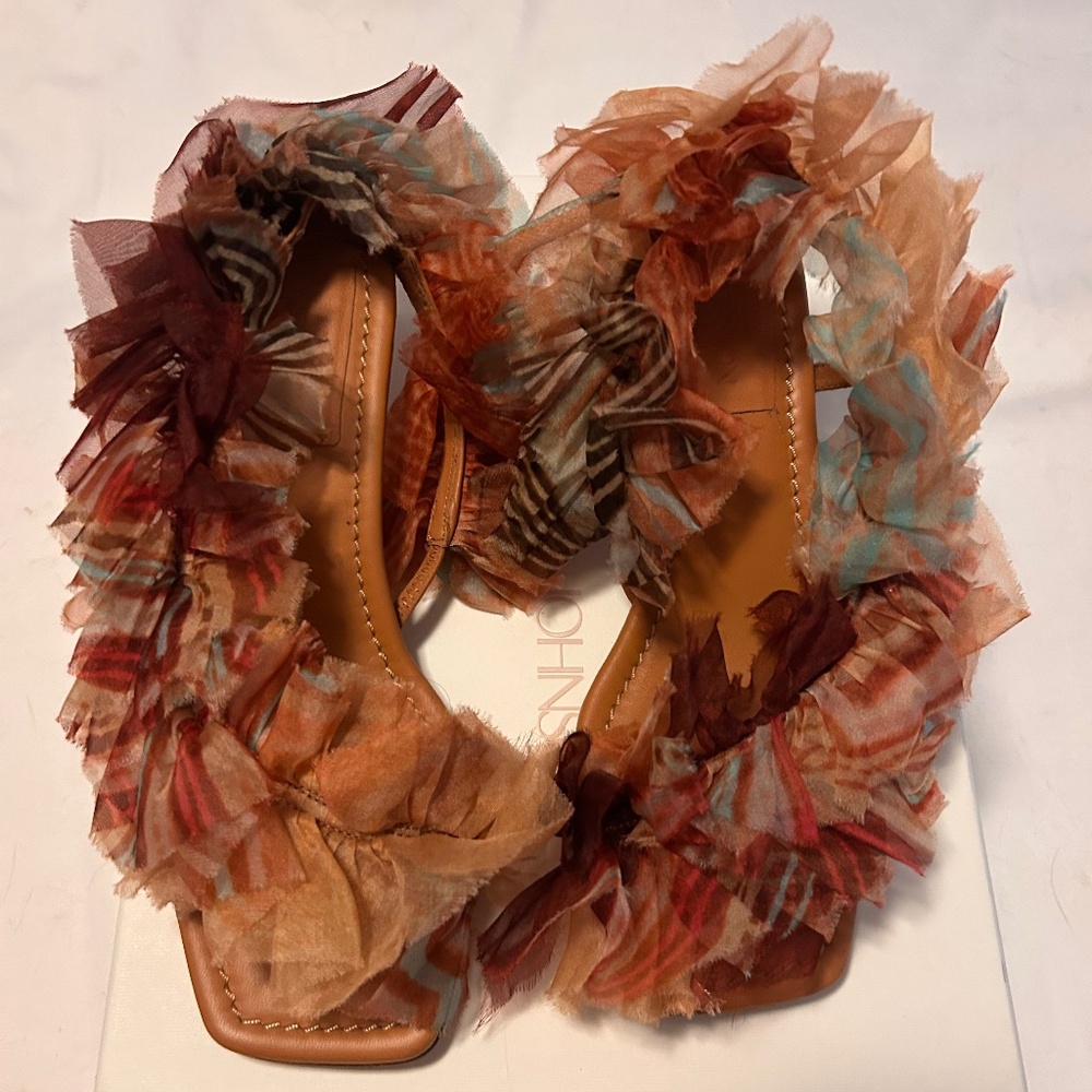Ulla Johnson Doris Silk Ruffle heel